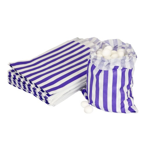 Purple Small Candy Stripe Bag