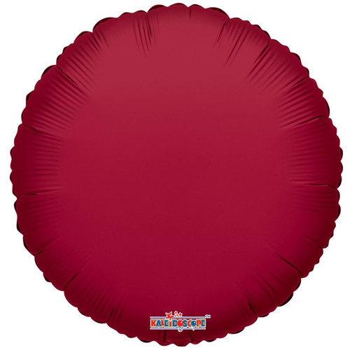 Foil Balloon - Plain Burgundy Circle (18"/45cm)