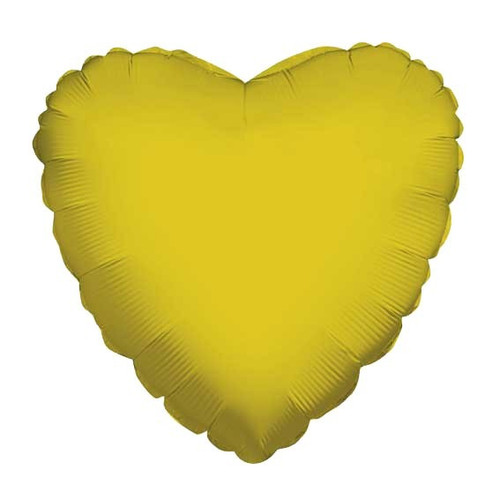 Foil Balloon - Plain Gold Heart (18"/45cm)