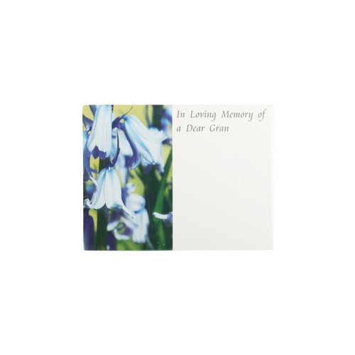 Dear Gran In Loving Memory Florist Card (Pack of 50)