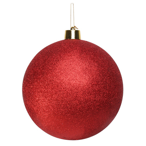 Red Glitter Shatterproof Bauble (40cm)