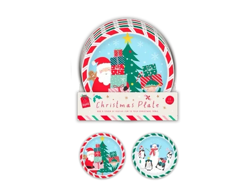 Festive Kids Christmas Plate (Assorted Designs)