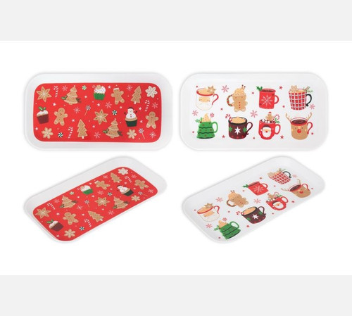 Festive Christmas Treat Tray (Assorted Designs)