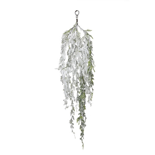 Snowy Pine Hanging Bush (H85cm)