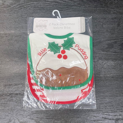 Christmas Velcro Bibs (2 Pack)