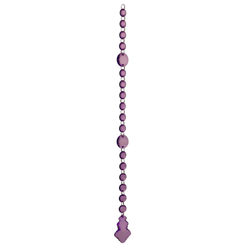 Purple Acrylic Leaf Shaped Pendant Garland (50cm)