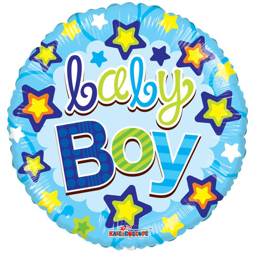 18 inch Baby- Baby Boy Stars  Balloon