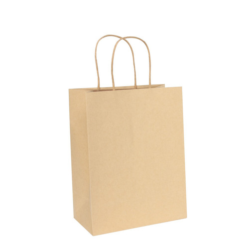 Kraft Paper Bag Brown (23cm H x 18cm W x 10cm D) - Pack of 10