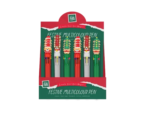 Festive Multi-Colour Pen (Assorted Designs)