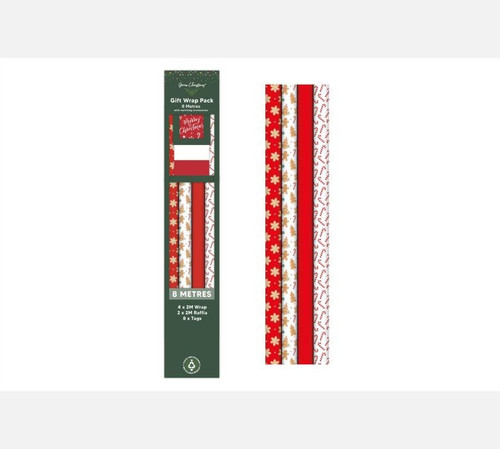 Gingerbread Gift Wrap Pack (8m)