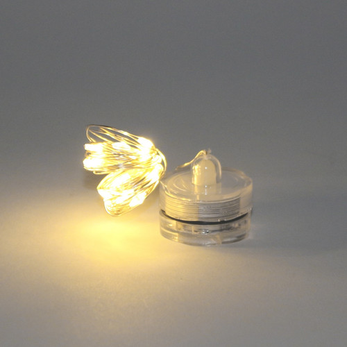 20 LED Submersible Waterproof Warm White Lights
