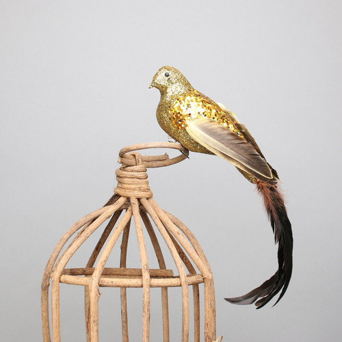 Bird with Clip - Paradise Gold