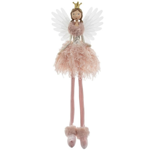 Pink Sitting Grey Angel 