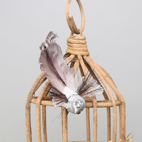 Bird with Clip - Fantasy Silver