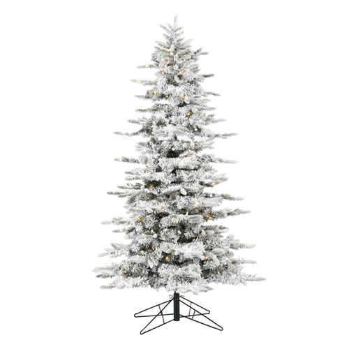 Flock Noble Tree with Warm White LED Lights (6ft)