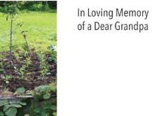Flat Message Cards - In Loving Memory Dear Grandpa