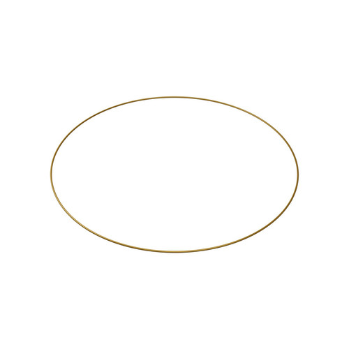 Metal Flower Hoop - Gold (50cm)