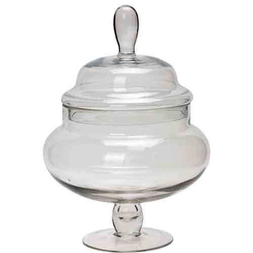 Sweet Treat Glass Candy Bowl / Sweet Jar - Clear (35cm)