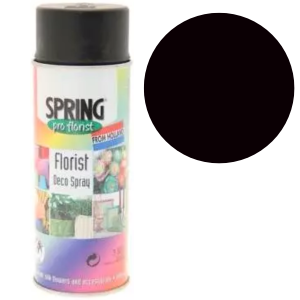 Florist Deco Spray Paint - Euro-Aerosols Black Soft (400ml)