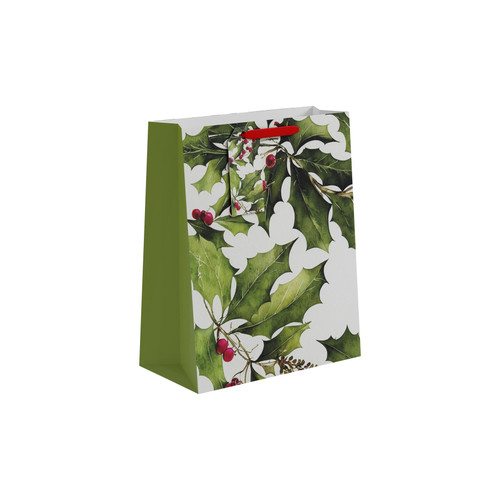Gift Bag - Christmas Holly (Large 33cm)