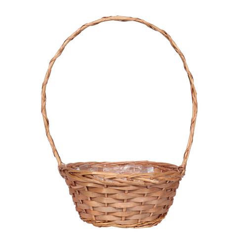 12" Hollywood Round Basket with Handle