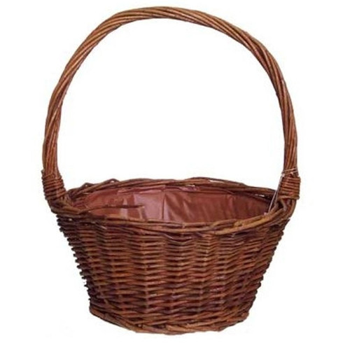 Pisa Round Unpeeled Basket with Handle