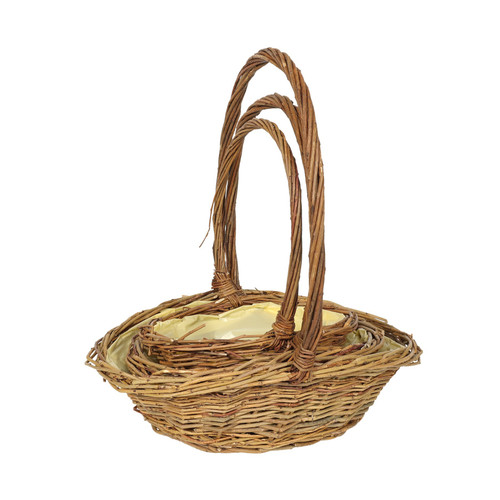 Unpeeled Baskets Set of 3 - Natural Country