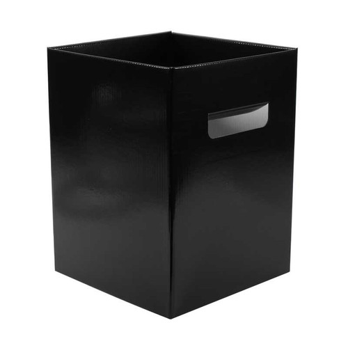 Hand Tie Bouquet Delivery Boxes Tall - Black Pearlised
