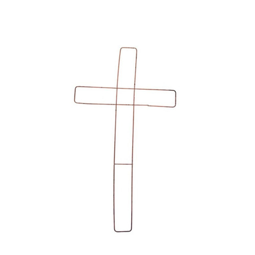 Flat Copper Wire Wreath Frames/Chaplets - Crosses 18" (45.7cm)