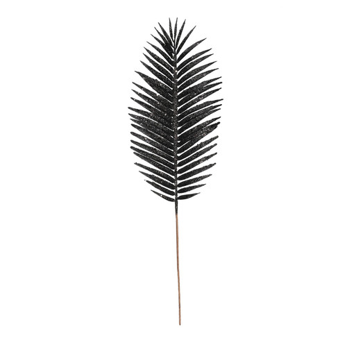 Palm Leaf - Black Glitter - 70cm
