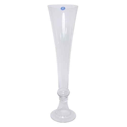 Flared Top Glass Vase - Mayfair - Clear (60cm)