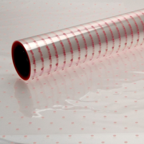 Cello Wrap (Clear) - Dotty Pink