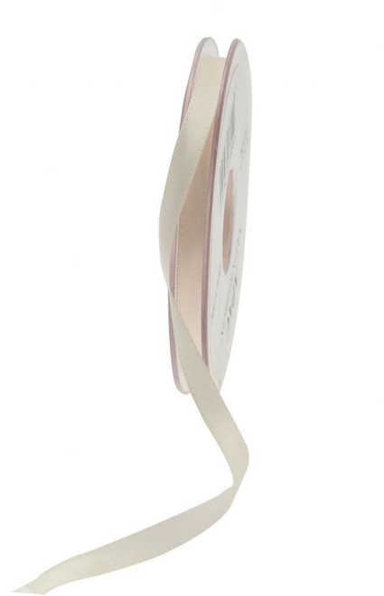 6mm Satin Double Faced Ribbon - Cream