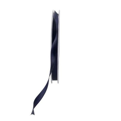 6mm Satin Double Faced Ribbon - Navy Blue