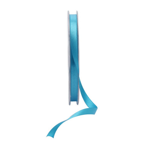 6mm Satin Double Faced Ribbon - Turquoise