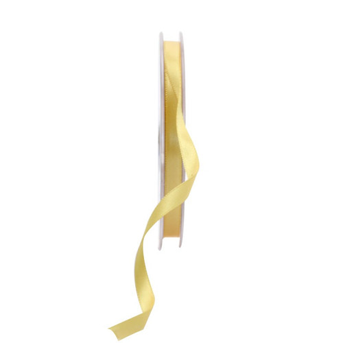 6mm Satin Double Faced Ribbon - Daffodil Yellow