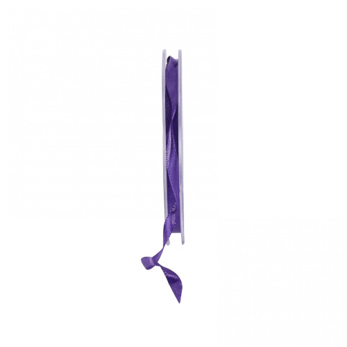 6mm Satin Double Faced Ribbon - Dark Purple