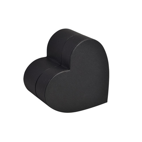 Hat Box - Small Heart in Black