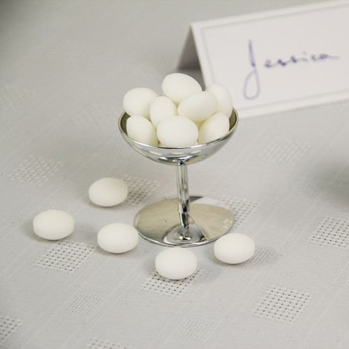 Favour Container - Mini Silver Champagne Coupe Style