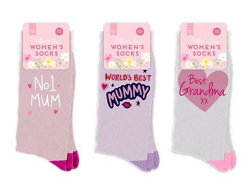 Socks - Mother's Day & Best Grandma (Assorted Designs)