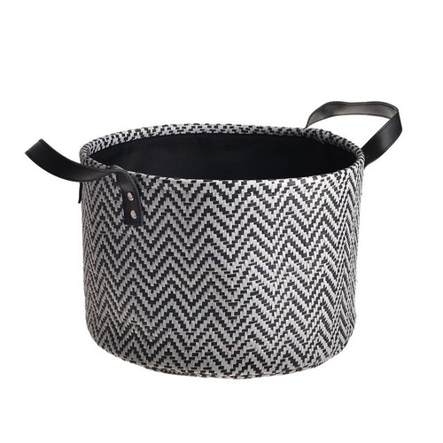Zig-Zag Basket - Black & White