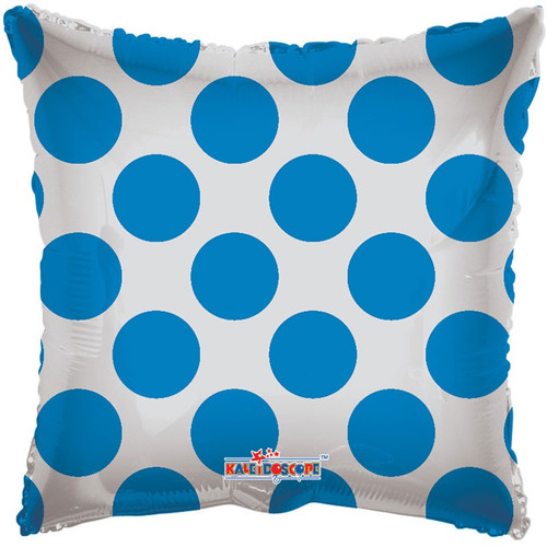 Clear View Balloon - Spotty Circles Pillow Blue (18"/45cm)