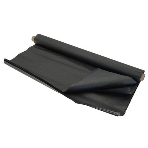 Tissue Paper Plain - Black (48 Sheets on a Roll)