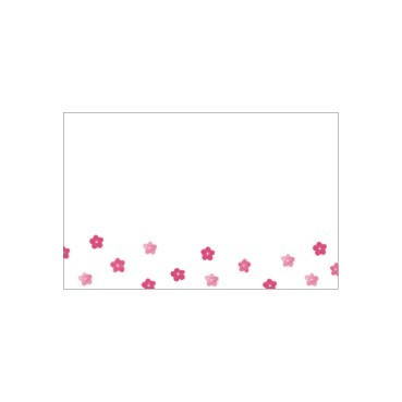 Flat Message Cards - Watercolour Small Pink Flowers