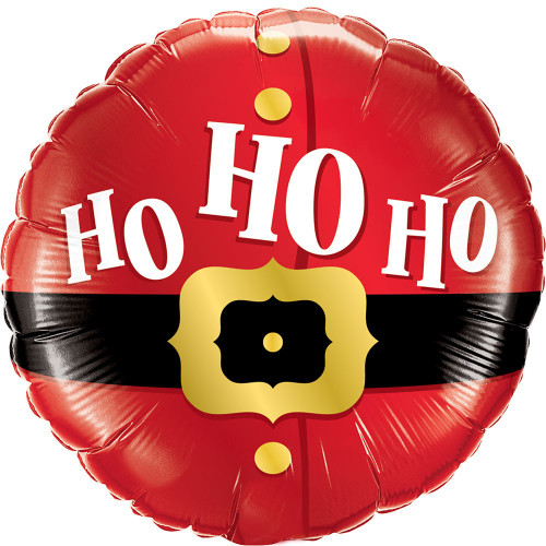 Foil Helium Balloon - Ho Ho Santa's Belt (45cm/18″)