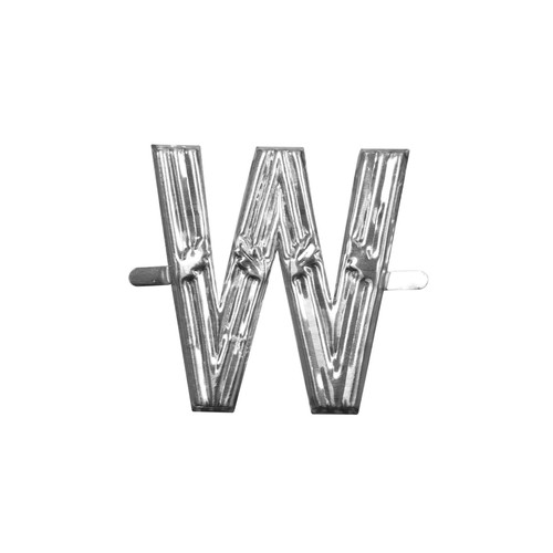 "W" Aluminium Letter/Symbol