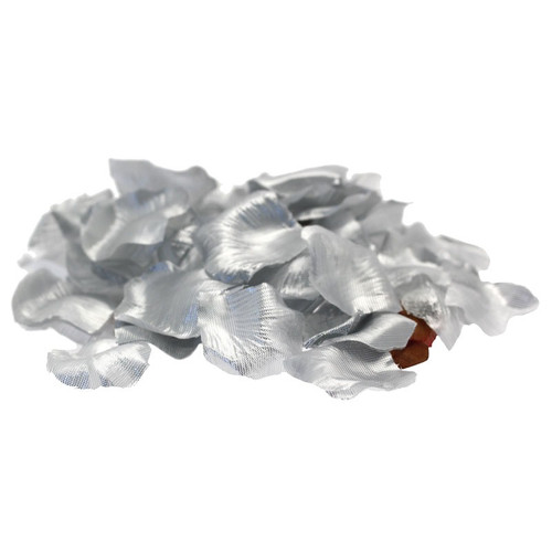 Rose Petals (Faux) - Metallic Silver