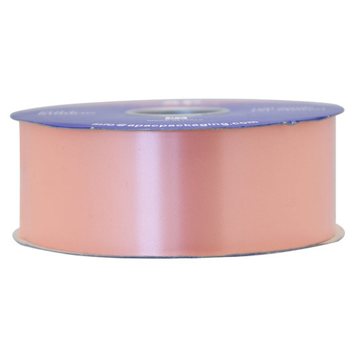 50mm Plain Poly Ribbon - Pink (Salmon) Premium