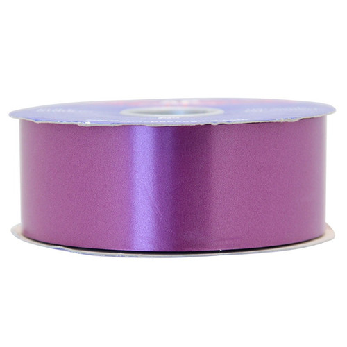 50mm Plain Poly Ribbon - Purple (Plum) Premium