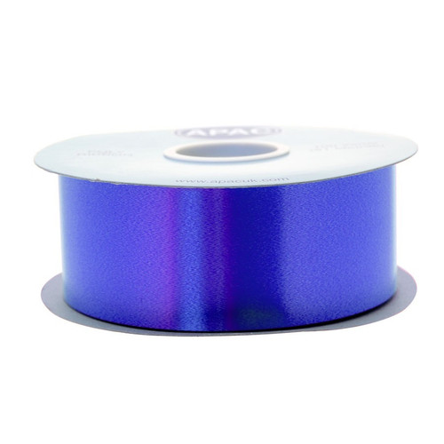 50mm Plain Poly Ribbon - Blue (Royal)
